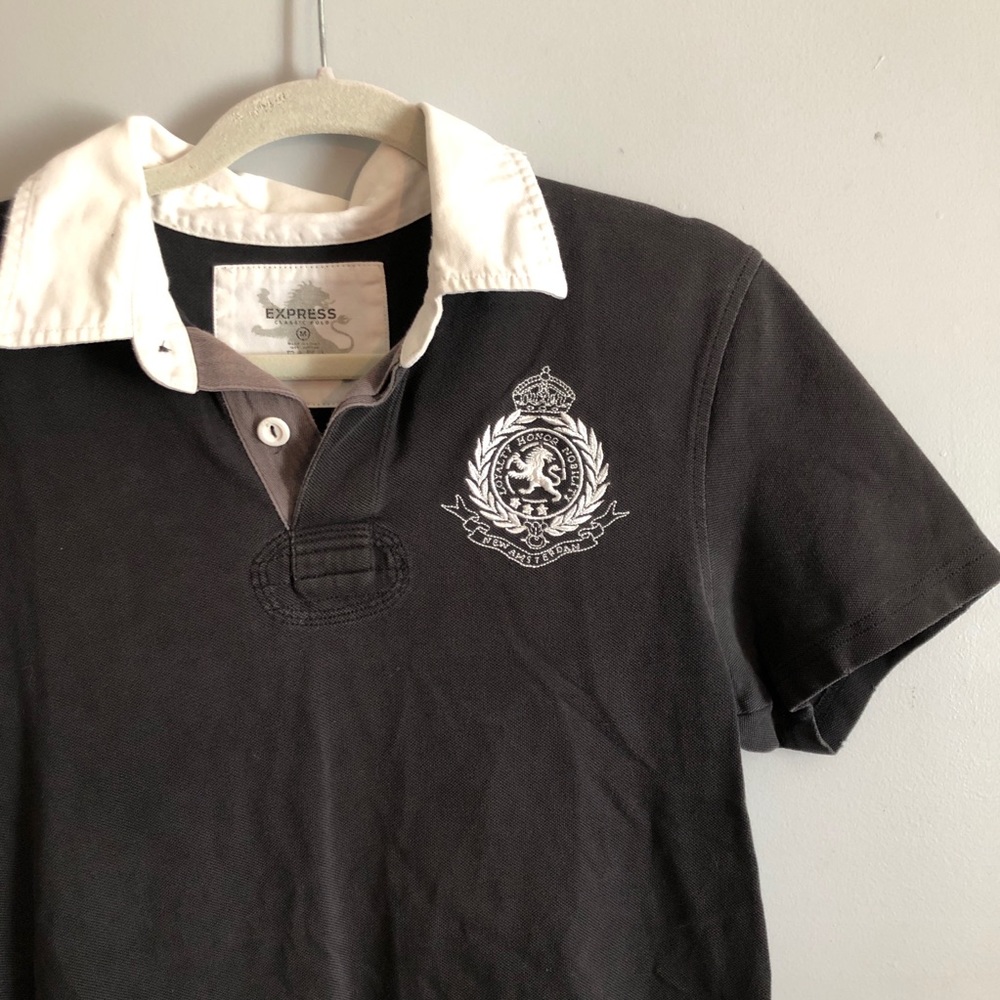 Express Classic Polo Size M Black with #81